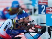 Stark gelaufen: Ohne zwei Schiessfehler wäre für Benjamin Weger vielleicht sogar das Podest drin gelegen (Bild: KEYSTONE/AP/DARKO BANDIC)