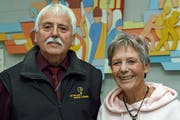 OK-Präsident Viktor Ruckstuhl und Agnes Schalcher-Abegg