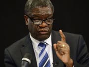 «Respekt gegenüber Frauen muss in Schulen und Familien stärker vermittelt werden»: Friedensnobelpreisträger Denis Mukwege, dessen Stiftung ihren Sitz in Genf hat. (Bild: Keystone/EPA/HENRIK MONTGOMERY)