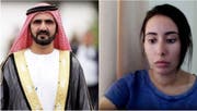 Prinzessin Latifa al Maktoum (rechts) erhob in einem im Internet veröffentlichten Video, schwere Vorwürfen gegen ihren Vater Scheich Mohammed bin Rashid al-Maktoum. (Bild: Screenshot)