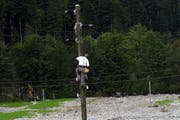 Das Elektrizitätswerk Altorf war wegen dem heftigen Föhnsturm vom 24. Dezember, am folgenden Tag mit Reparaturen beschäftigt. (Symbolbild) (Bild: Archiv / Oliver Mattmann / Neue NZ)