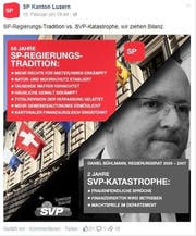 Die SP des Kantons Luzern nimmt alt SVP-Regierungsrat Daniel Bühlmann ins Visier. (Bild: Screenshot Facebook)