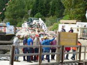 Ein Blick hinter die Kulissen des Baus des KW Bristen. (Bild: pd)