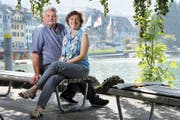 Richard Rüegg und Tabea Zimmermann leiten die Kiss- Genossenschaft der Stadt Zug. (Bild Werner Schelbert)
