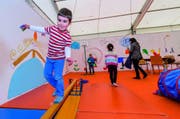 Im «Spiel und Spass»-Zelt können sich die Kleinen so richtig austoben und vielleicht neue Freundschaften schliessen. (Bild: PD / Messe Luzern AG)
