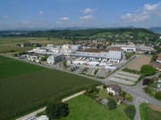 Luftaufnahme der Mittelland Molkerei AG in Suhr. (Bild: pd)