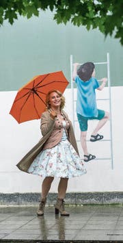 Diana Pinck in der Buobenmatt-Passage. Hier eröffnet im Herbst ihre Pop-up-Galerie. (Bild: Dominik Wunderli (Luzern, 27. April 2017))