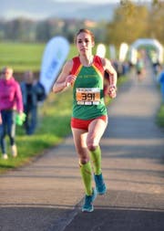Yvonne Kägi beim Zieleinlauf. (Bild: PD)