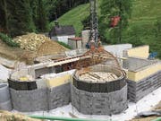 Blick auf das neue Arm- und Fussbad. (Bild: PD (Luthern Bad, 30. Juni 2017))