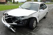 Eines der in den Unfall involvierten Fahrzeuge. (Bild: Luzerner Polizei)