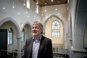 David A. Weiss, hier in der Matthäuskirche in der Stadt Luzern, stand während 22 Jahren an der Spitze der reformierten Kantonalkirche. (Bild Pius Amrein)