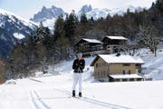 Ruth Gander nimmt als einzige Frau aus Nidwalden am Vasalauf teil. Hier beim Training auf der Loipe in Engelberg. (Bild: Christoph Riebli)