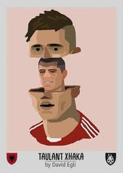 «Tschutti-Heftli»-Bilder: Xhaka. (Bild: pd)