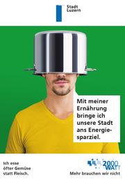 Die Lebensmittelprodutkion für eine vegetarische Mahlzeit benötigt viermal weniger Energie als für eine Fleisch-Mahlzeit. (Bild: Stadt Luzern)