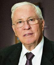 Christoph Blocher, glücklicher Unternehmer und Politiker.