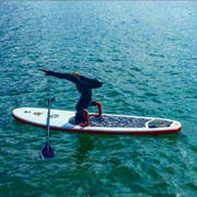 Auf dem Zugersee: #surf#sup#love@switzerland#lake#zug (Bild: Kokazhki / Israel)