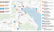 Eine Übersicht der neuen Carparkplätze. (Bild: Stadt Luzern/Janina Noser)