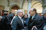 Küng bei seiner Wiederwahl als Regierungsrat 2015 im Luzerner Regierungsgebäude. (Bild: Pius Amrein)