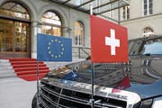 Schwieriges Verhältnis: Die Schweiz und die EU ringen um das institutionelle Rahmenabkommen. (Bild: Peter Klaunzer/Keystone (Bern, 23. November 2017))