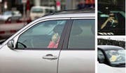 Telefonieren, Essen, Lesen: Das alles ist am Steuer verboten. Verstösse in diesem Bereich nehmen im Kanton Luzern überdurchschnittlich zu. (Bilder Keystone/Zuger Polizei)