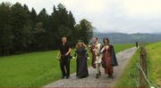 Hier beim Obergütsch ist das Mittelalterfest geplant. (Bild: Videostill)