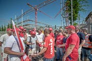 Der Streik auf der Grossbaustelle in Sursee ist beendet. (Bild: Pius Amrein/Neue LZ)