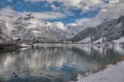 Erster Schnee in Engelberg (Bild: Leserbild Caroline Pirskanen / Engelberg, 21.11.2015)