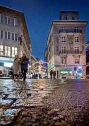 Ein Blick auf die Pflästerung in der Altstadt Luzern, hier auf dem Falkenplatz. (Symbolbild) (Bild: Pius Amrein / Neue LZ)