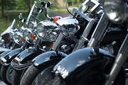 Töff an Töff - so sieht es beim Bikertreffen aus. (Bild: Corinne Glanzmann / Neue LZ)