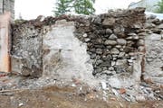 Der Mauerabschnitt beim Huwilerturm vor der Restaurierung. (Bild: PD)