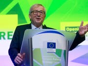 Fordert mehr Geld für die Europäische Union: EU-Kommissionschef Juncker. (Bild: KEYSTONE/EPA/OLIVIER HOSLET)