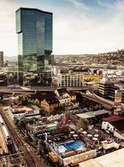 Modernes Zürich mit dem Prime Tower. (Bild: Adrian Bretscher (Zürich, 15. Juni 2015))