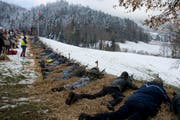 Aus der ganzen Schweiz sind die Schützen zum Morgartenschiessen gereist. (Bild: Maria Schmid (15. November 2017))