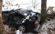 Das Unfallfahrzeug. (Bild Kapo Luzern)