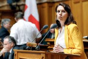 Kämpft für einen neuen Ansatz: Die Zürcher SP-Nationalrätin Chantal Galladé während einer Ratsdebatte im Mai letzten Jahres. (Bild: Keystone/Peter Klaunzer)
