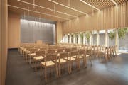 Innenansicht des Kirchenzentrums Höfli in Ebikon. (Bild: PD)