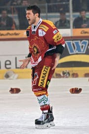 Er brüllt, beisst und skort wie ein Tiger: Chris DiDomenico, der Anführer der SCL Tigers. (Bild: Keystone/Marcel Bieri)