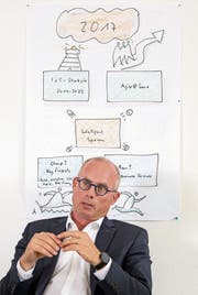 Suva-Informatikchef Stefan Scherrer (52). (Bild: Nadia Schärli (Luzern, 28. Juni 2017))