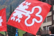 Eine Fahne des Kantons Nidwalden. (Archivbild Neue NZ)