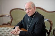 Abt Benno Malfèr, im Oktober 2016 zu Besuch im Professorenheim des Kollegiums in Sarnen. (Bild: Corinne Glanzmann/OZ)