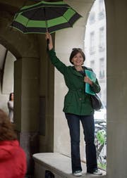Regula Rytz, seit 2012 Präsidentin der Grünen, hatte zuletzt gut lachen. (Bild: Marcel Bieri/KEY (Bern, 8. Juni 2016))
