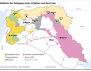Gebiete Kriegsparteien Syrien Irak (Bild: Grafik: Oliver Marx)