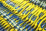 Täglich werden bei Trisa mehr als eine Million Zahnbürsten produziert (Bild: PD)
