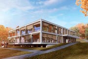 So soll das neue Unterstufenzentrum in Beromünster aussehen. (Bild: Visualisierung PD)