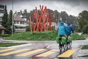 Der Kreisel Dreiangel in Sempach. (Bild: Boris Bürgisser (LZ))