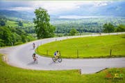 Sportler beim Mörlialp Duathlon. (Bild: PD)