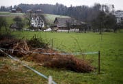 Über ein Grundstück des Grossacherhofs führt dereinst die Tangente. (Bild Stefan Kaiser)