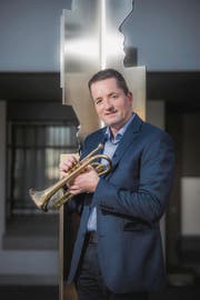 Er ist der Präsident von 4500 Musikanten: Christoph Troxler. (Bild: Dominik Wunderli (Hildisrieden, 15. März 2017))