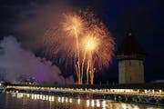Wird dieses Jahr ausbleiben: Das Feuerwerk am Luzerner Fest. (Bild: Philipp Schmidli)
