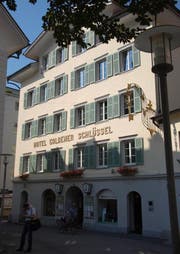 Ort des Geschehens: Das Hotel Goldener Schlüssel. (Archivbild Markus Zwyssig)